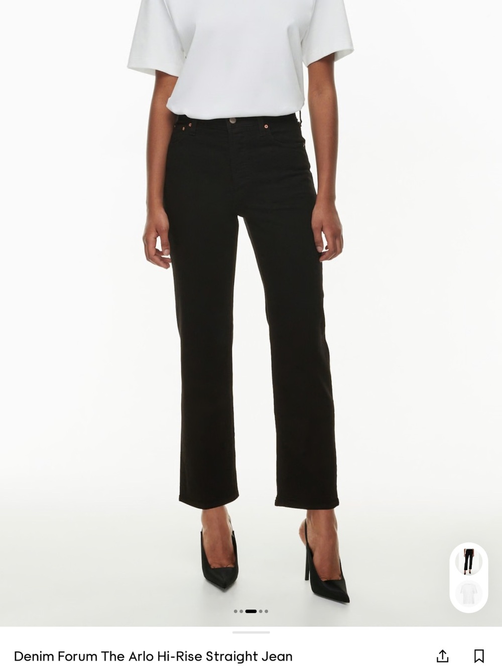 Denim Forum The Arlo Hi-Rise Straight Jean